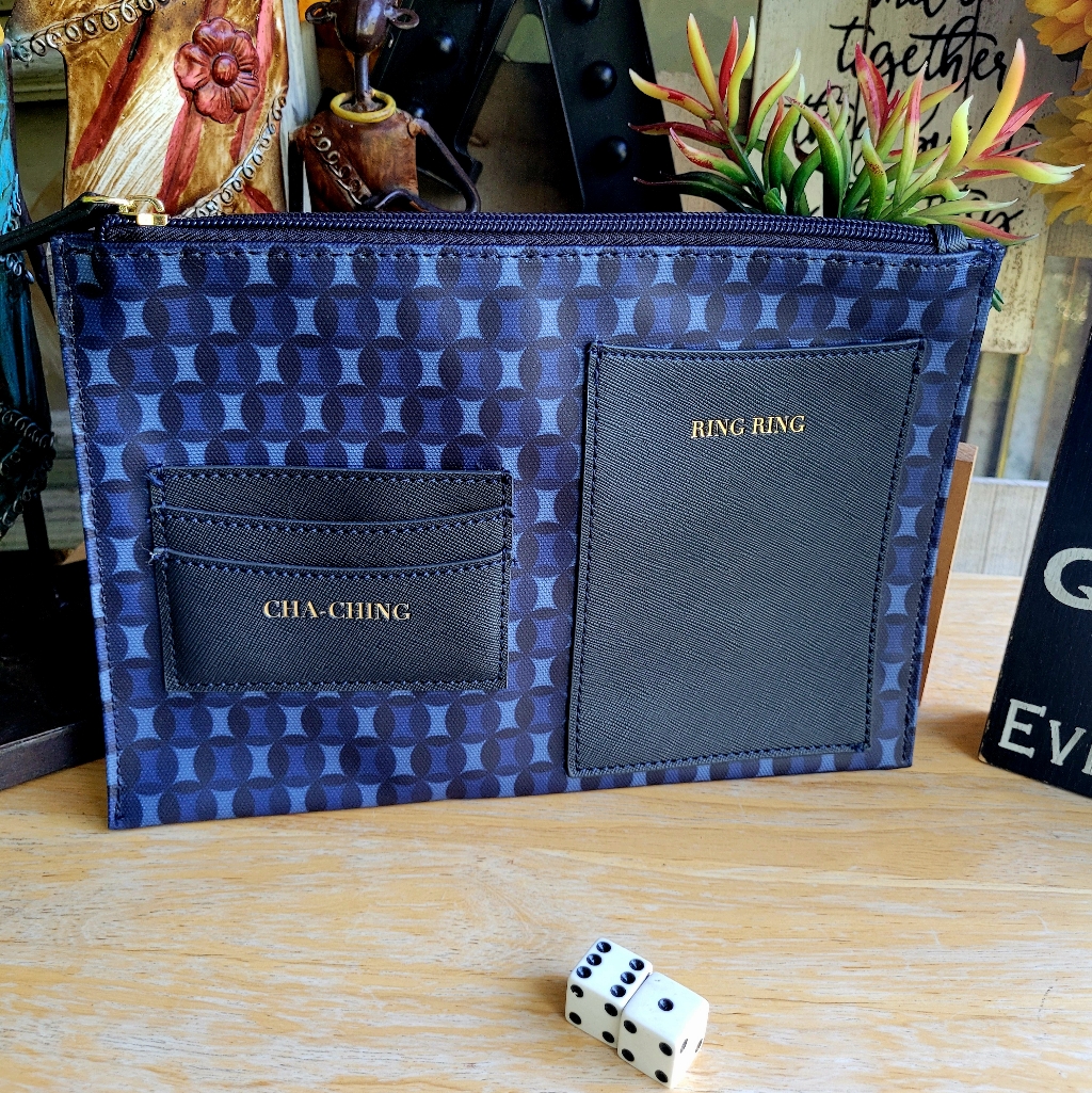 Blue Zip Pouch